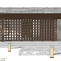 New Chinese Gate Entrance Gate 3d model