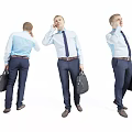 modern man character 3d model