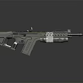 Green Military Style Assault Rifle Modern Design With Detachable Magazine And Tactical Barrel