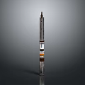 Industrial Metal Equipment With Long Cylindrical Design And Colored Rings Features