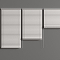 modern venetian blinds roller blinds curtain 3d model