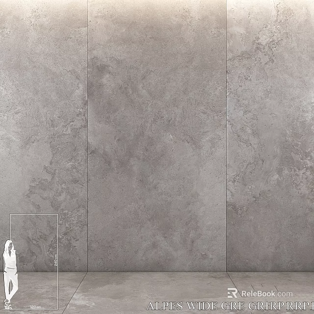 High Quality Gray Textured Wall Components For Modern Interior Decorative Panels 3d model