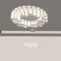 Modern lamp combination simple chandelier chandelier dining hall lamp study lamp art chandelier combination 3d model
