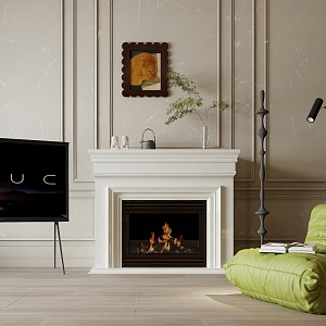 French Fireplace 3d model