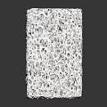 White Porous Cube Structure Featuring Intricate Hole Patterns On Surface 3d model