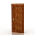 Modern Interior Door Solid Wood Door 3d model