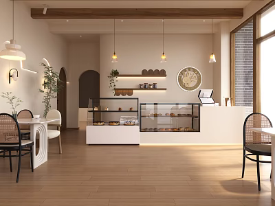 Quiet Dessert Shop Butter Bread Dessert Shop 3d model