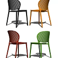 Stylish Modern Leisure Chairs With Perforated Design And Multiple Color Options For Home Decor