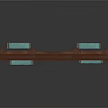 Gothic Architectural Decorative Wooden Archway With Carved Columns And Intricate Details
