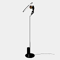 Modern Minimalist Floor Lamp With Sleek Metal Stand And Adjustable Light Shade