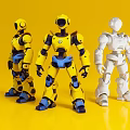 Robot AI Game Character Cartoon Image Hand-made Print Props Dress Up Scene Atmosphere Beautiful Props 3d model