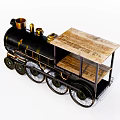 Retro Train 3d model