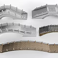 Stone Bridge Stone Arch Bridge Landscape Bridge Small Bridge 3d model