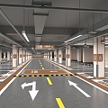 Basement Parking 3d model