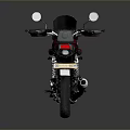 Honda Crimson Red Classic Motorcycle With Black Seat And Metallic Accents