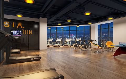 Modern Gym 3d model