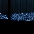 Modern Fiber Optic Chandelier With LED Lights For Contemporary Living Room Interior