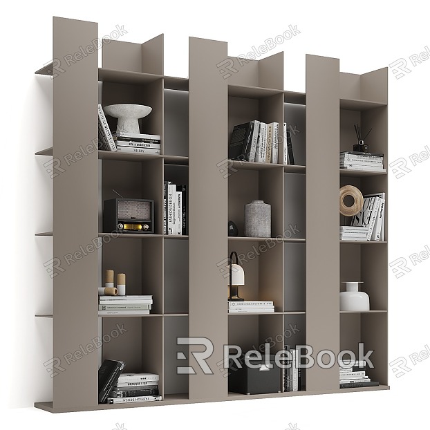 Modern Bookcase Decorative Cabinet model