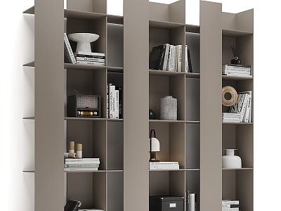 Modern Bookcase Decorative Cabinet model