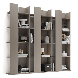 Modern Bookcase Decorative Cabinet 3d model