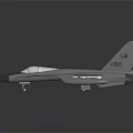 Gray Fighter Jet Model With Missiles And Number 162 On Dark Background