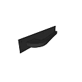 Black Curved Metal Handle Design for Cabinet Doors and Furniture Use