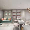 Modern Clothing Store Interior With Fashion Apparel On Racks Display Tables And Green Plants