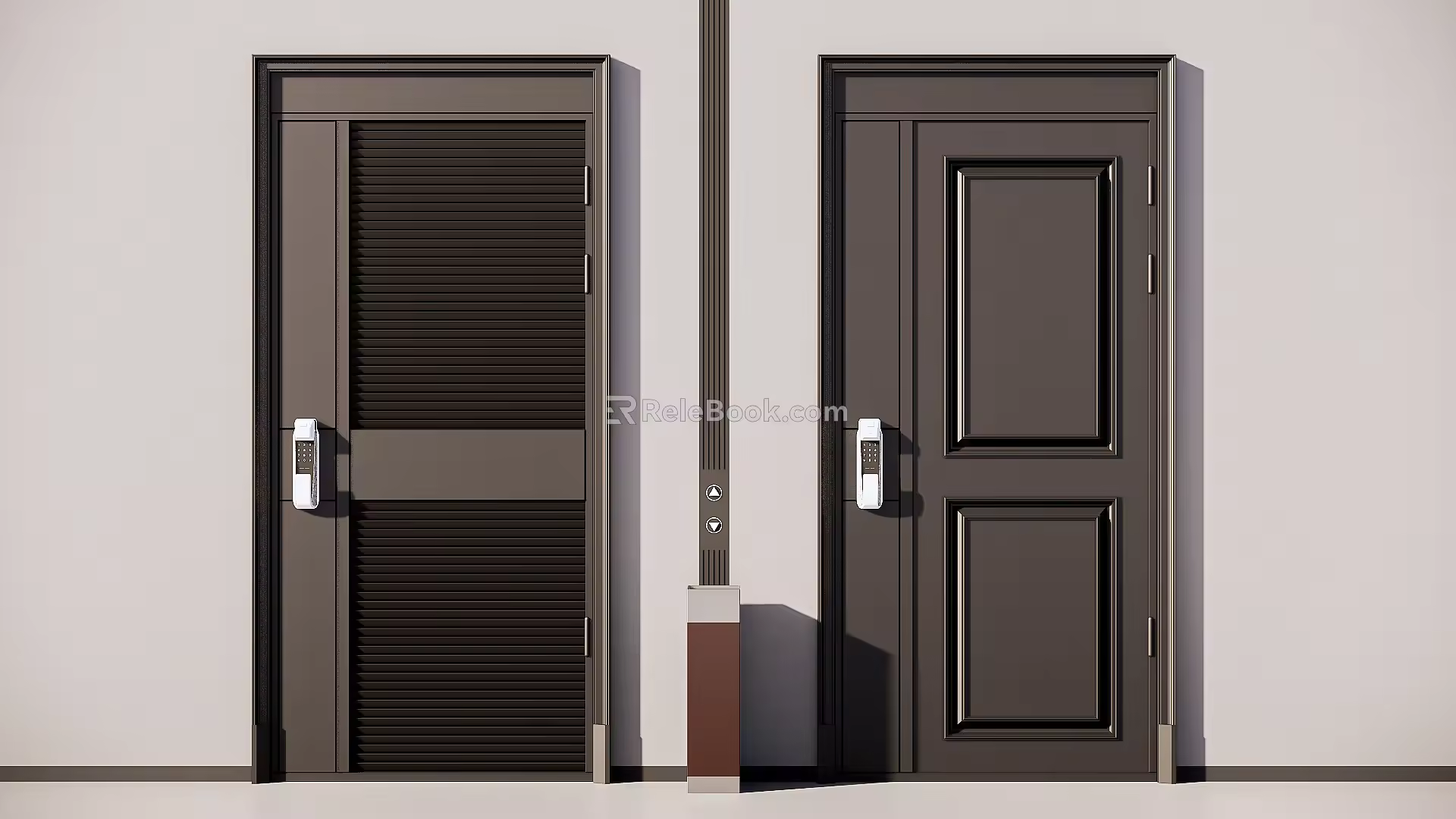 Modern security door 3d model