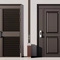 Modern security door 3d model