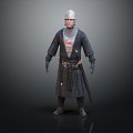 Modern Man Warrior Samurai Soldier 3d model