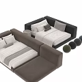Upholstered Children's Bed With Color Options And Matching Side Stool