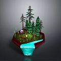Game Environment Game Scene Fairy Tale Scene Fairy Tale Magic Scene Magic Item Fantasy Scene 3d model