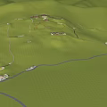 Garden Landscape Design With Rolling Green Hills Winding Paths And Stream