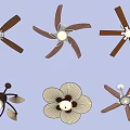 Air Conditioner Fans With Various Designs Unique Blades And Color Options For Home