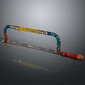 Professional Colorful Hardware Hacksaw Tool with Red Handle and Metal Blade
