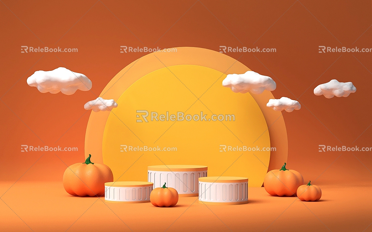 Halloween Scene Seven 3d model