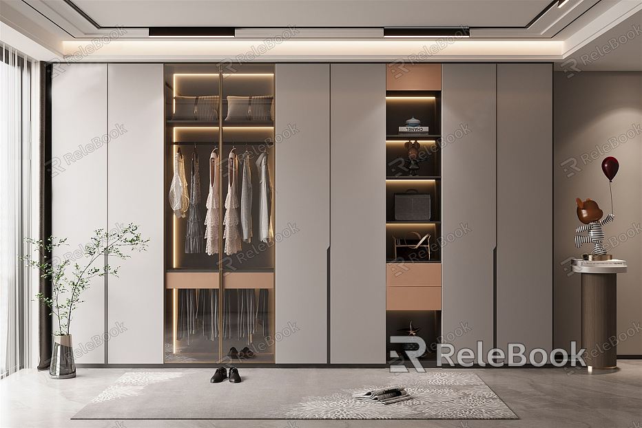 Modern wardrobe model