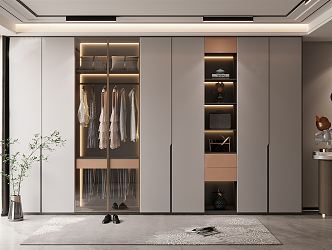 Modern wardrobe 3d model