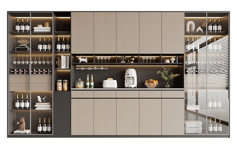 Wine Cabinet 3d model