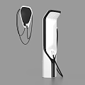 Wireless Headphone And Charging Station With Sleek White Black Design