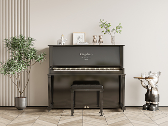 Modern Piano 3d model