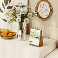 White Dresser In Bright Living Room With Sunlight And Decorative Items On Top