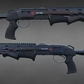 Tactical Shotgun Design Features ROTATOR Brand Black Body And Dual Tactical Components