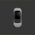 White Electric Car With Modern Design Black Roof Sleek Front And Black Alloy Wheels
