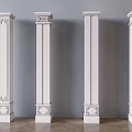 Chinese style column 3d model