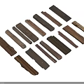 Natural Decorative Stone Wood Strips With Various Shapes And Assorted Colors