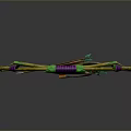 Crossbow Mechanical Crossbow Shift Bow and Arrow Shoot Far Equipment Weapons High-tech Crossbow 3d model