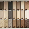 Various Wooden Flooring Samples Featuring Different Colors Textures And Herringbone Patterns 3d model