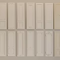 Classic Wainscoting Panel Designs For Interior Decor With Various Patterns 3d model