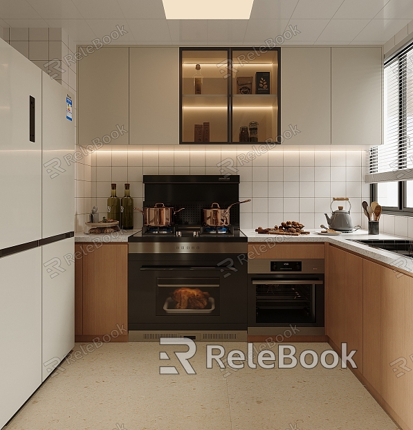 Modern Nordic Enclosed Kitchen model